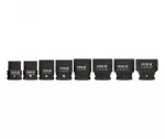 YT. IMPACT SOCKETS 8tk. 3/4 "K.1115 22, 24, 27, 30, 32, 36, 38, 41mm