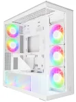"Arctic Xtender (White) transparent window with GPU vertical mount"