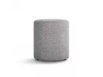 Boucle Pouf, "Dia", 1 Seat, 40x40x45, Light Grey