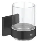Grohe QuickFix Start Cube hambaharjahoidja koos alusega, klaas/matmust 410972430