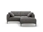 Right Corner Sofa, "Lazio", 2 Seats, 205x174x86 Made in Europe