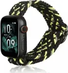 Textile Strap Apple Watch 38/40/41mm Black/Lime
