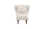 Ryx&ouml; Accent Chair - Brown / White Fabric