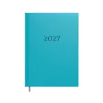 T&ouml;&ouml;vihik-kalender 2027. A5, t&uuml;rkiissinine