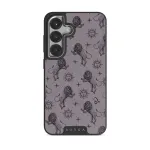 Leo - Samsung Galaxy S25 Case, Elite Dark (Magnetic) / Silver / Purple