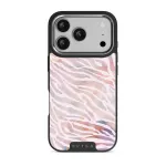 Sultry July - Zebra iPhone 17 Pro Case, Elite Dark (MagSafe) / Silver