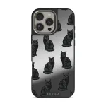 Salem - iPhone 16 Pro Case, Elite Mirror Dark (MagSafe) / Silver