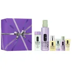 CLINIQUE_SET Great Skin Everywhere For Dry Combination Skin All About Clean żel do mycia twarzy 200ml + Clarifying Lotion 2 tonik złuszczający 487ml + Dramatically Different Moisturizing Lotion+ emulsja nawilżająca 125ml + żel do mycia twarzy 30ml +