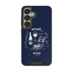 Wine & Dine - Samsung Galaxy S25 Plus Case, Elite Dark (Magnetic) / Gold