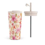 Island Life - Travel Mug, 500 ml / Flap & Straw Set