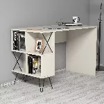 &Otilde;ppelaud, Hanah Home, kreem Must, 120 x 78,8 x 60, cm
