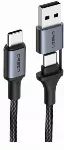 Orsen S8 2-IN-1 USB ja Type-C 5A 1,5 m must