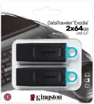 "STICK 64GB USB 3.2 Kingston DataTraveler Exodia 2-Pack Black/Teal"
