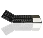 Klaviatuur RoGer B033 Compact Bluetooth koos puuteplaadiga B033-BK