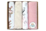 Diaper mix  - SET in ECO BOX - 21631 - MUSLIN / TETRA / FLANNEL / MUSLIN CRINKLED - EGA - size 60x80 cm  - nr 3