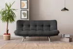 3-kohaline diivanvoodi, Hanah Home, Misa, tumehall, 180 x 110 x 40
