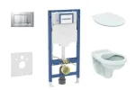Geberit Duofix paigaldusmooduli komplekt, Alpha WC pehme sulguv kaanega ja Sigma30 loputusnupuga, mattkroom/kroom SANI11CD2106