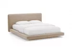 Velvet Bed With Headboard, "Linea", 204x225x98 Made in Europe