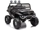 LEAN CARS Mercedes-Benz Unimog S laste elektriauto, 12 V, must