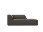 Velvet Chaise Longue Right, "Siena", 1 Seat, 93x181x69 Made in Europe