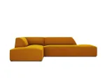 Velvet Modular Left Corner Sofa, "Siena", 4 Seats, 273x180x69 Made in Europe
