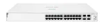 HPE Aruba Networking Instant On Switch 24p Gigabit CL4 PoE 4p SFP+ 370 W 1930 hallatav L2/L3/L4 Gigabit Ethernet (10/100/1000) toide Etherneti kaudu (PoE) 1U Valge
