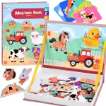 Magnetic board book Farm 41 Pieces Educational puzzle ZA6413