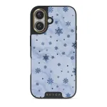 Ice Queen - Snowflakes iPhone 16 Plus Case, Elite Dark (MagSafe) / Gold