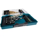 Makita drill & bit set E-07054, 29 pieces (folding box with transparen