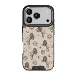 Leo - iPhone 17 Pro Case, Elite Dark (MagSafe) / Silver / Nude