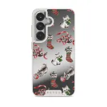 Merry Kitty - Samsung Galaxy S25 Case, Elite Mirror Light (Magnetic) / Silver
