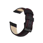 Genuine leather 20mm Universal watch strap (Samsung, Garmin,etc) Black