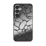Void - Samsung Galaxy S25 Case, Elite Mirror Dark (Magnetic) / Silver