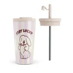 Stay Lucky - Travel Mug, 500 ml / Flap & Straw Set