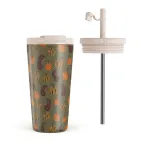 Pumpkin Season - Travel Mug, 500 ml / Flap & Straw Set