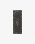 GRAND kootud vaip, 75x200 - tumehall/must