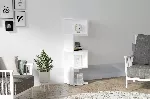 Raamaturiiul, Hanah Home, valge, 25 x 95 x 27, cm