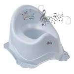 Potty with rubber & Music - MINIMAL - WIELORYB - BLUE