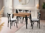 Pikendatav s&ouml;&ouml;gilaud, Hanah Home, Dolunay, Atlandi m&auml;nd, 100 x 75 x 60