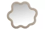 Kungsbacka Mirror 70x70 cm - MDF with Beige Boucle / Clear Glass