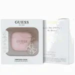 Guess GUA4LECG4P AirPods 4 cover pink Silicone 4G Charm | GUESS