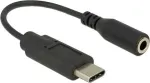 "DeLock USB-C > Klinkenbuchse 14cm adapter Schwarz"