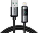 &bdquo;Joyroom&ldquo; USB-A &ndash; &bdquo;Lightning&ldquo; USB-kaabel, 1,2 m, must (6956116722586)