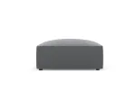 Leather Imitation Pouf, "Siena", 1 Seat, 93x93x40 Made in Europe