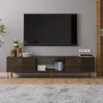 TV-alus, Hanah Home, p&auml;hklipuu, 180 x 45 x 30