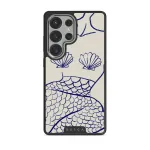 Marine Muse - Samsung Galaxy S25 Ultra Case, Elite Dark (Magnetic) / Silver