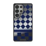 Check & Mate - Samsung Galaxy S25 Ultra Case, Elite Mirror Dark (Magnetic) / Silver