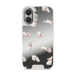 Late Again - iPhone 16 Case, Elite Mirror Light (MagSafe) / Silver
