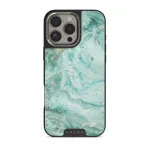 Uluwatu Waves - Teal iPhone 16 Pro Max Case, Elite Dark (MagSafe) / Silver
