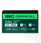 &bdquo;Green Cell Greencell AGM VRLA&ldquo; 12 V, 12 Ah, hooldusvaba aku, m&otilde;eldud kassaseadmetele, m&auml;nguasjadele ja kaameratele (152 x 99 x 100 mm)